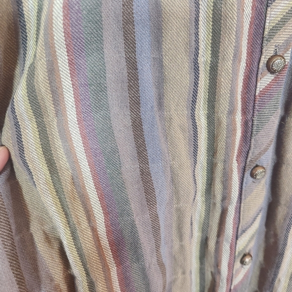 Aratta Silent Journey Mixed Print Long Sleeve Dress Size Medium Anthro Boho - Picture 15 of 16